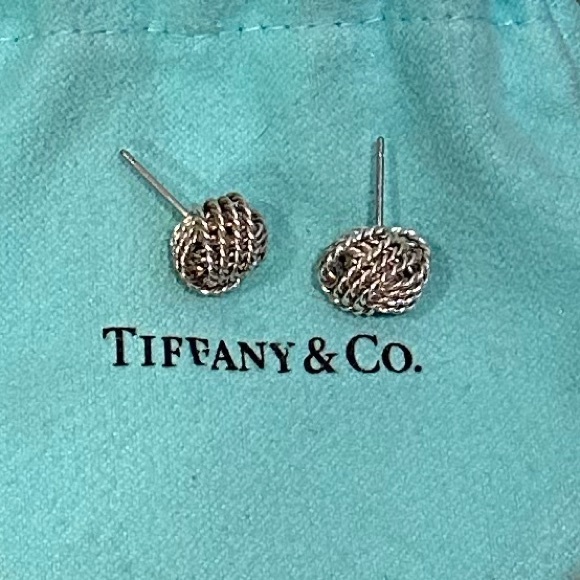 Tiffany & Co. Jewelry - Vintage, Tiffany& Co Twist Knott Earrings
